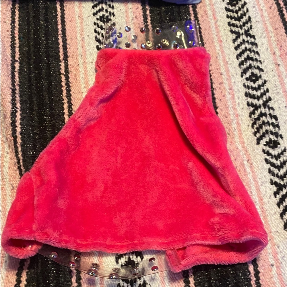 Dolls Kill Vibrant Pink Faux Fur halter top